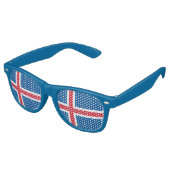 Party Shades Zonnebrillen - IJslandse vlag (Gekanteld)