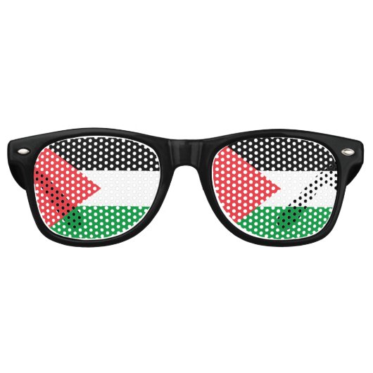 Party Shades Zonnebrillen - Palestijnse vlag (Voorkant)
