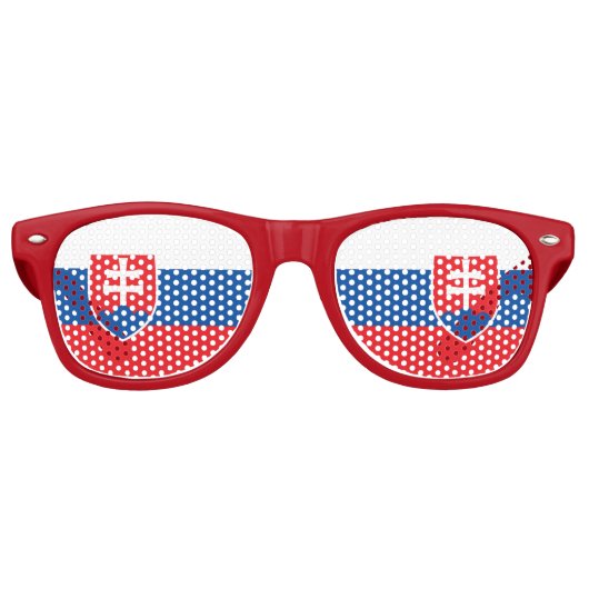 Party Shades Zonnebrillen - Slowakije vlag (Voorkant)