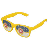 Party Shades Zonnebrillen, vlag van Tulsa, Oklahom Retro Zonnebril (Gekanteld)