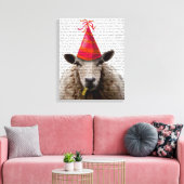 Party Sheep Canvas Afdruk (Insitu (Woonkamer))