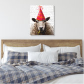 Party Sheep Canvas Afdruk (Insitu (Slaapkamer))