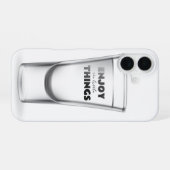Party Shot Glass met tekst iPhone 16 Hoesje (Achterkant horizontaal)