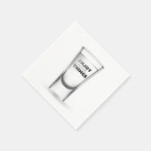 Party Shot Glass met tekst Servet (Hoek)