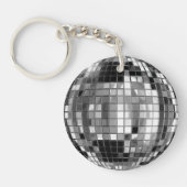 Party Silver Disco Ball Sleutelhanger (Voorkant)