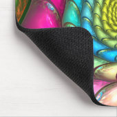 Party Smelt Kleurrijke Abstracte Spiraal Muismat (Hoek)