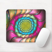 Party Smelt Kleurrijke Abstracte Spiraal Muismat (Met muis)