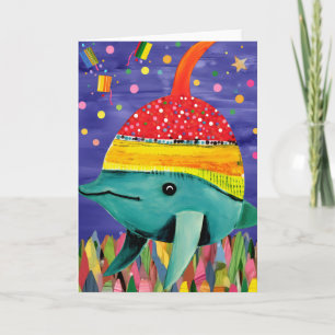 Party Splash Whale: Schattigee Kinderen Verjaardag Kaart