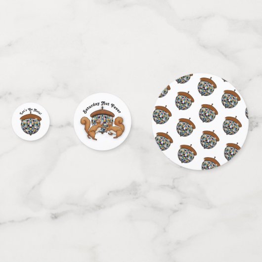 Party Squirrels Let's Go Nuts Confetti (Voorkanten)