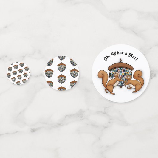 Party Squirrels Let's Go Nuts Confetti (Achterkanten)