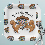 Party Squirrels Let's Go Nuts Papieren Bordje<br><div class="desc">Geniet je van 70-blokjes en geweldige puns? Dan is dit disco dansend "Zaterdag Nut Fever"bord perfect voor jou en je eekhoorn die vrienden en familie liefheeft! Deze twee eekhoorns delen de nacht weg onder een schitterende eikelvormige disco bal, weten hoe ze moeten boogie maken en hebben een goede tijd! Deel...</div>