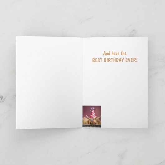 Party Steer Live Wild Verjaardag Kaart (Binnen)