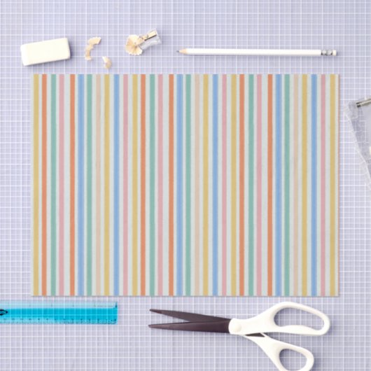 Party stripe tissue papier (Craft)