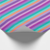 Party Stripes Glossy Wrapping Papier (Hoek)