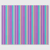 Party Stripes Glossy Wrapping Papier (Vlak)