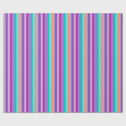 Party Stripes Glossy Wrapping Papier (Vlak)