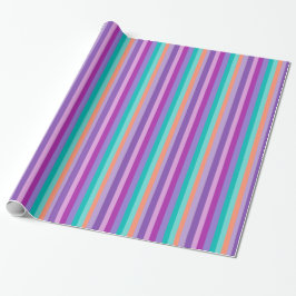 Party Stripes Glossy Wrapping Papier