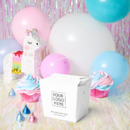 Party Supplies Aangepaste Logo & Tekstverpakking Bedankdoosjes