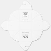 Party Supplies Aangepaste Logo & Tekstverpakking Bedankdoosjes (Ongevouwen)