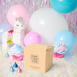 Party Supplies Aangepaste Logo & Tekstverpakking Bedankdoosjes