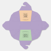 Party Supplies Aangepaste Logo & Tekstverpakking Bedankdoosjes (Ongevouwen)