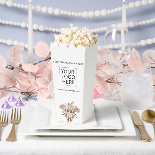 Party Supplies Custom Logo & Tekst Popcorn Bedankdoosjes (Huwelijk)