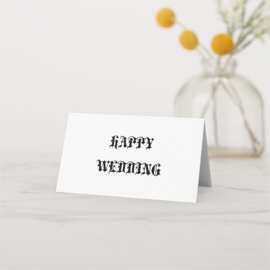 Party Supplies > Papier > Kaarten plaatsen Plaatskaartje (Voorkant)