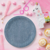 Party Supply Blue Jean Denim Papieren Bordje (Feest)