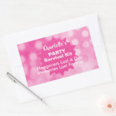 Party Survival Kit DIY Favor Rechthoekige Sticker (Envelop)