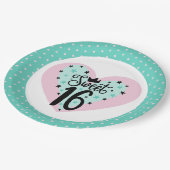 Party! Sweet 16 Birthday Papieren Bordje (Gekanteld)