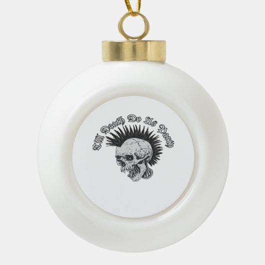 Party Till Death Do Us Party beroemd gemaakt door  Keramische Bal Ornament (Voorkant)