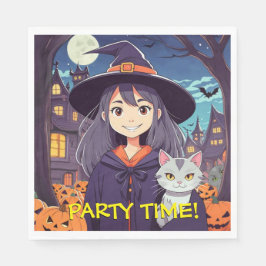 Party Time Anime Halloween Servet