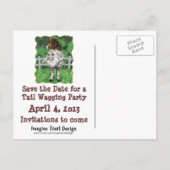 Party Time Appaloosa Horse Aankondigingskaart (Achterkant)