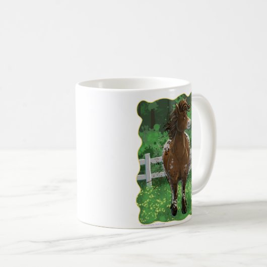 Party Time Appaloosa Horse Coffee Mug Koffiemok (Voorkant rechts)