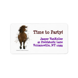 Party Time Appaloosa Horse Etiket