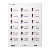 Party Time Appaloosa Horse Etiket (Full Sheet)