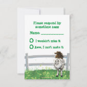 Party Time Appaloosa Horse RSVP Kaartje (Achterkant)