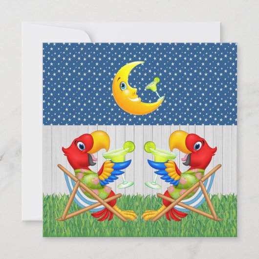 PARTY TIME - Back Yard versie - Uitnodiging (Voorkant)