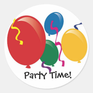 Party Time Ballons Stickers