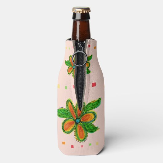 Party Time Beer Jacket Flesjeskoeler (Fles Achterkant)