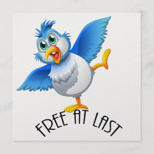 Party Time Bird - Free At Last Uitnodiging