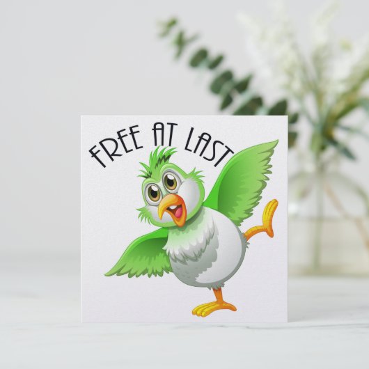 Party Time Bird - Gratis bij laatste uitnodiging (Staand voorkant)