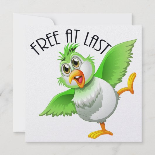 Party Time Bird - Gratis bij laatste uitnodiging (Voorkant)