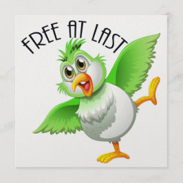 Party Time Bird - Gratis bij laatste uitnodiging