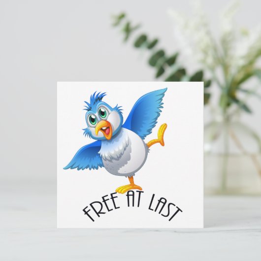 Party Time Bird - Gratis bij laatste uitnodiging (Staand voorkant)