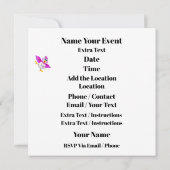 Party Time Bird - Gratis bij laatste uitnodiging (Achterkant)