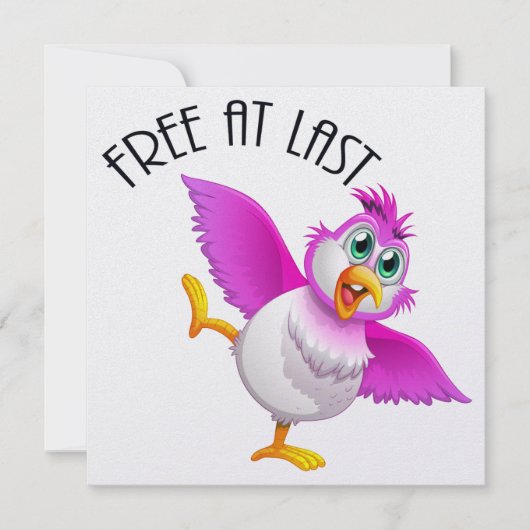 Party Time Bird - Gratis bij laatste uitnodiging (Voorkant)