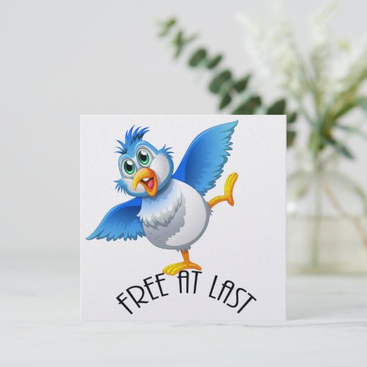 Party Time Bird - Gratis bij laatste uitnodiging (Staand voorkant)