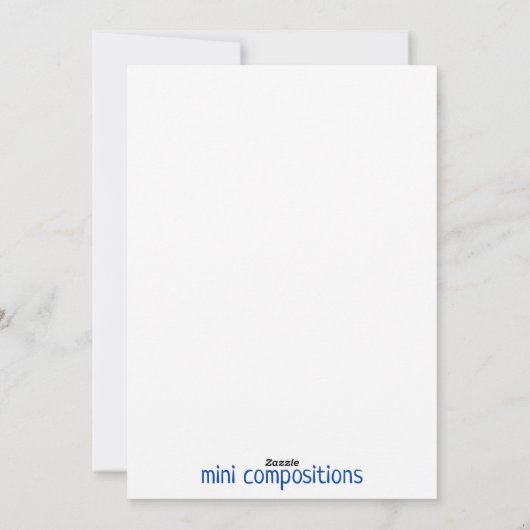 Party Time! (blanco) Feestdagenkaart (Achterkant)