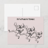 Party Time Briefkaart (Voorkant / Achterkant)